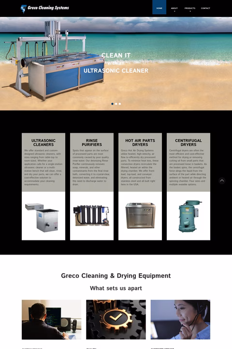 Greco-Cleaning-Systems Homepage 1440px