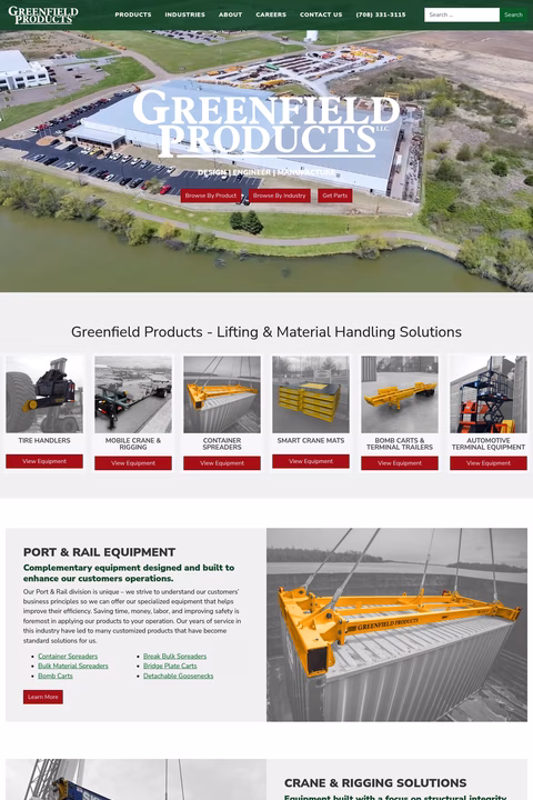 Greenfield-Products Homepage 1440px