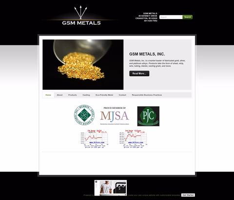 Gsm-Metals Homepage 1440px