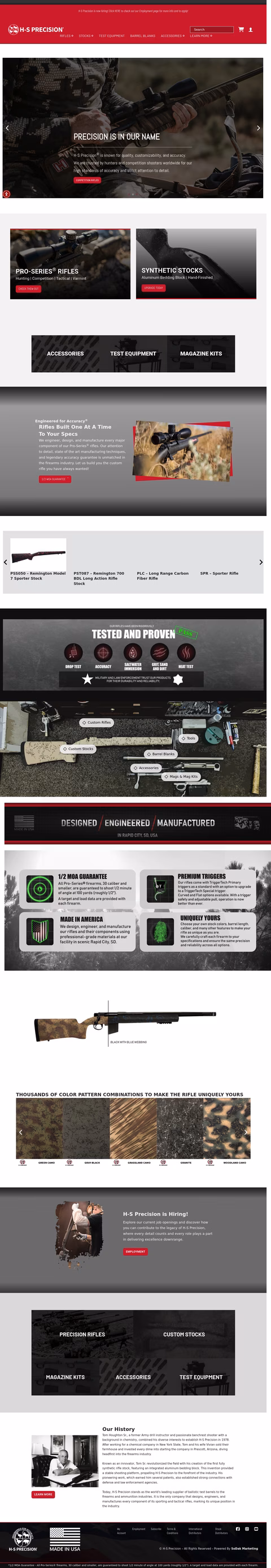 H-S-Precision Homepage 1440px