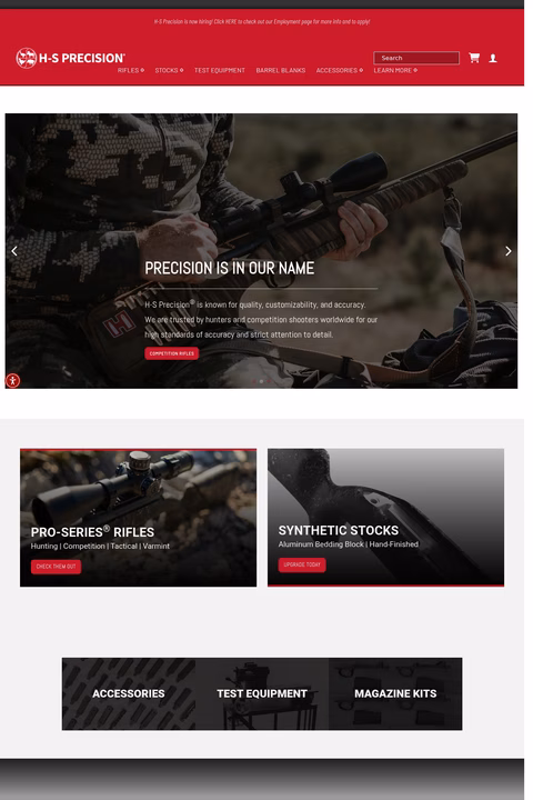 H-S-Precision Homepage 1440px