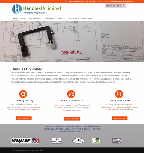 Handles-Unlimited Homepage 1440px