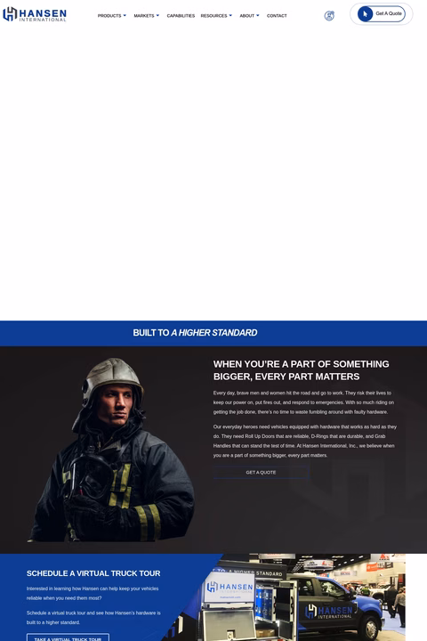 Hansen-International Homepage 1440px