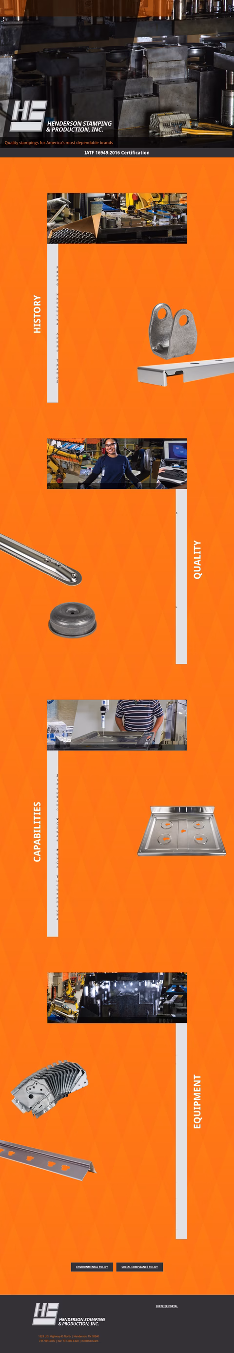 Henderson-Stamping Homepage 1440px