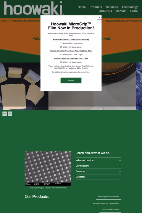 Hoowaki Homepage 1440px