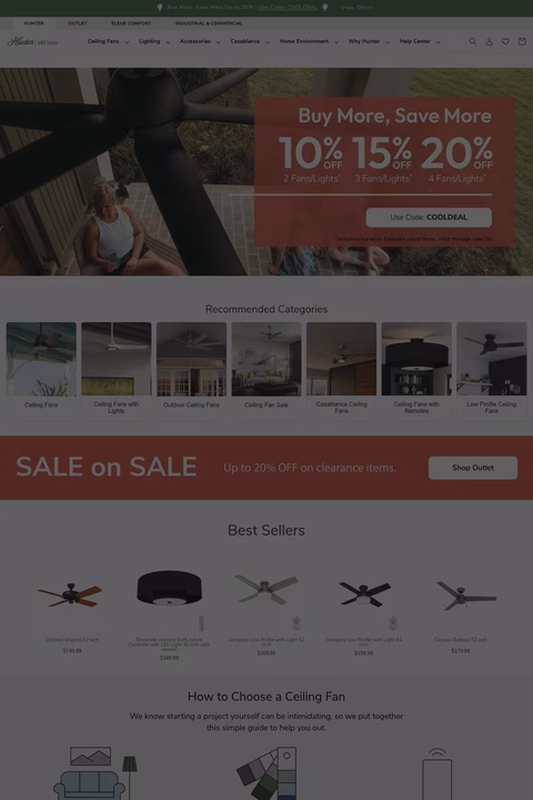Hunter-Fan-Company Homepage 1440px