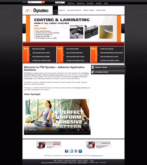 Itw-Dynatec Homepage 1440px