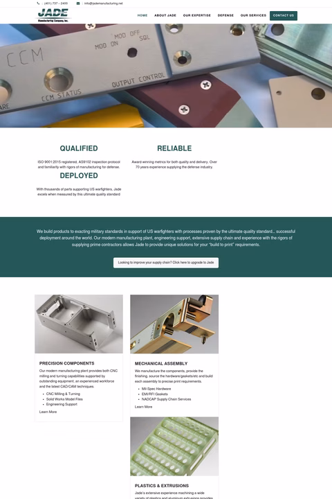 Jade-Manufacturing Homepage 1440px