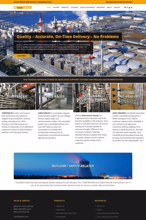 James-C-White-Company Homepage 1440px