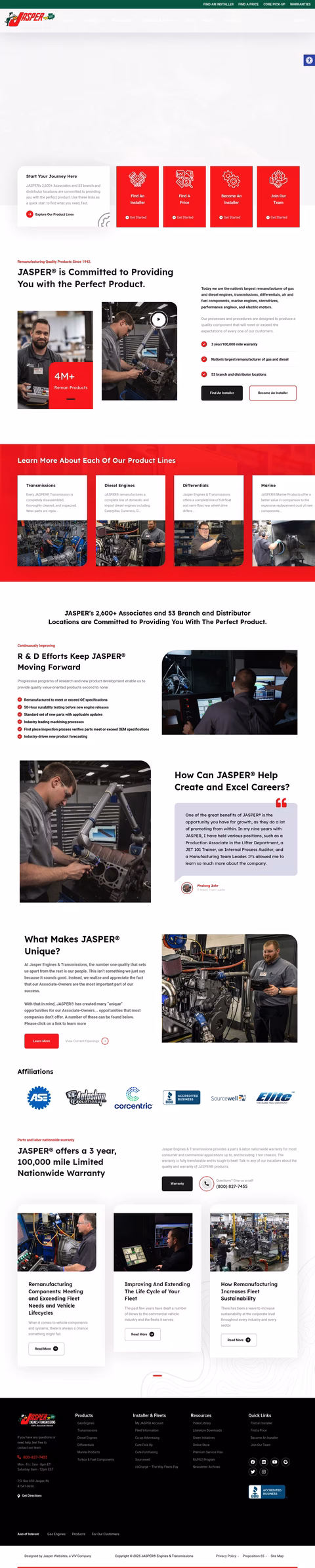 Jasper-Engines-Transmissions Homepage 1440px