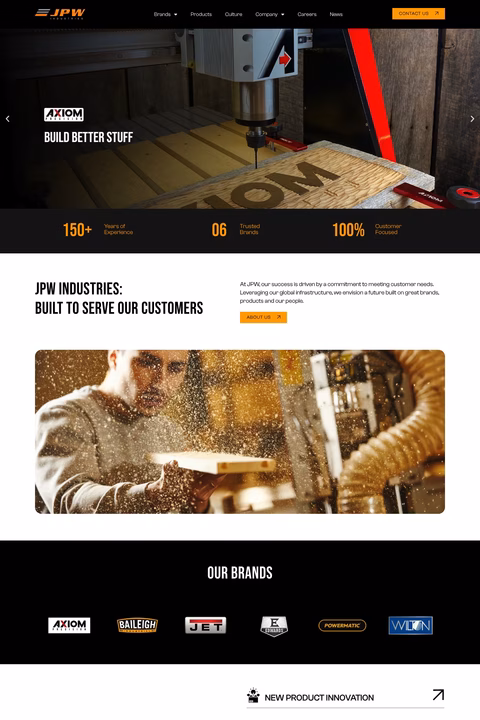 Jpw-Industries Homepage 1440px