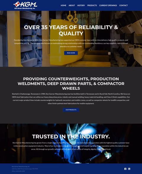 Ken-Garner-Manufacturing Homepage 1440px