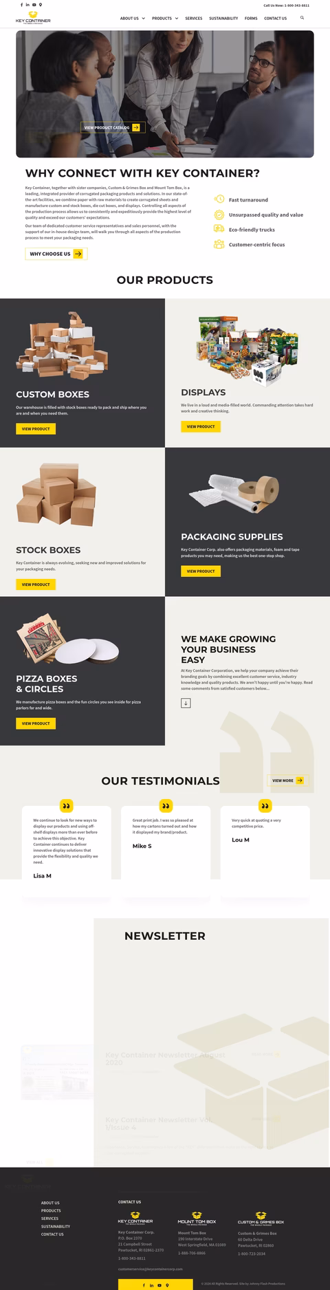 Key-Container Homepage 1440px