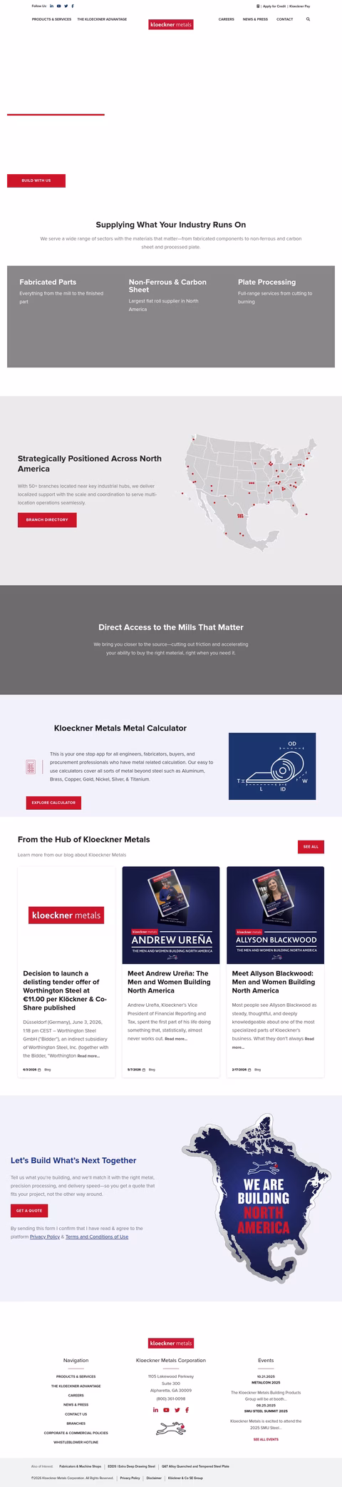 Kloeckner-Metals Homepage 1440px