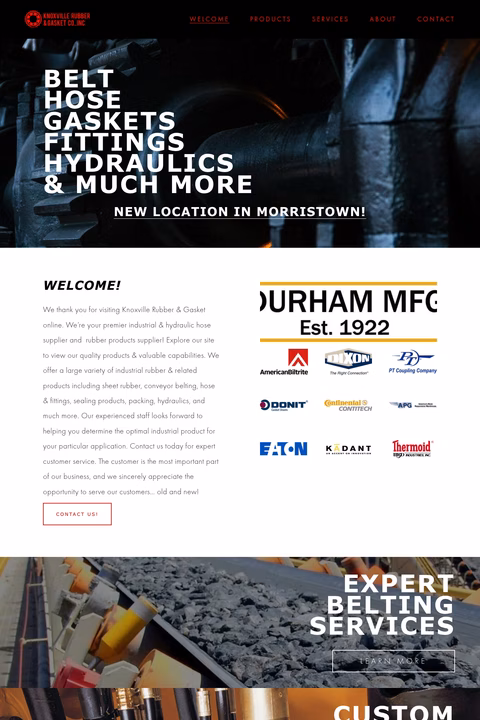 Knoxville-Rubber-Gasket Homepage 1440px