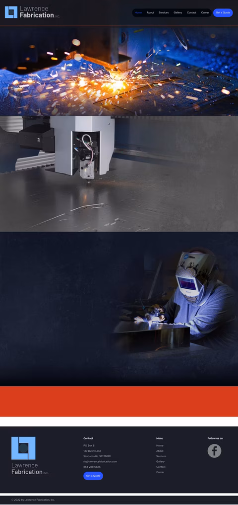 Lawrence-Fabrication Homepage 1440px