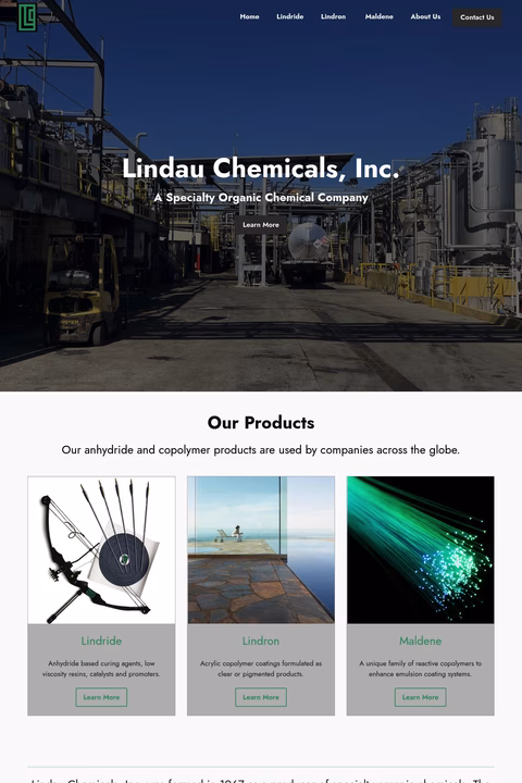 Lindau-Chemicals Homepage 1440px