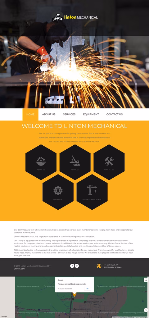Linton-Mechanical Homepage 1440px