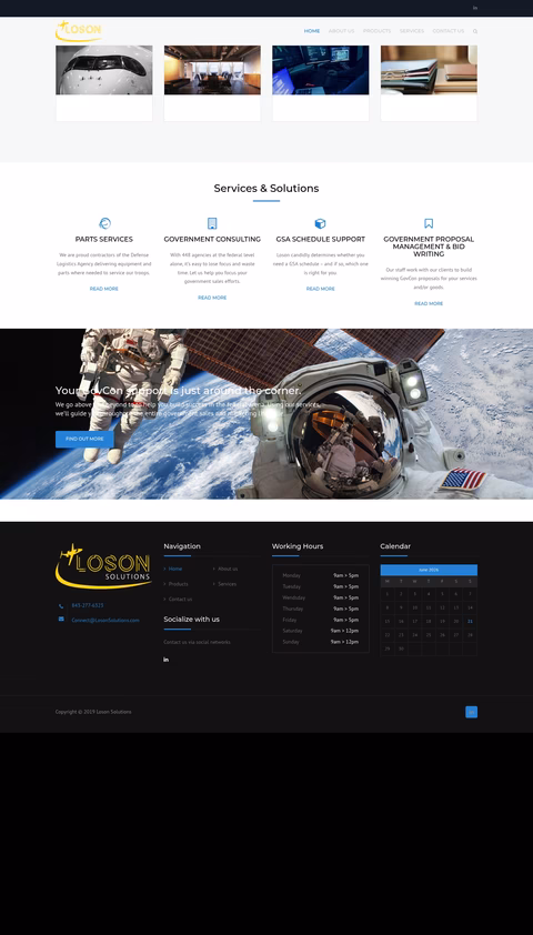 Loson-Solutions Homepage 1440px