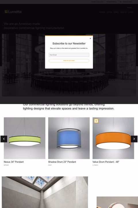 Lumetta Homepage 1440px