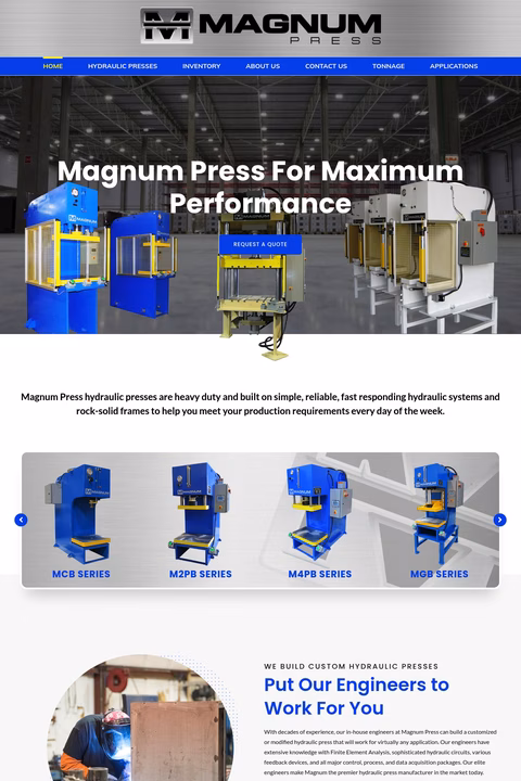 Magnum-Press Homepage 1440px