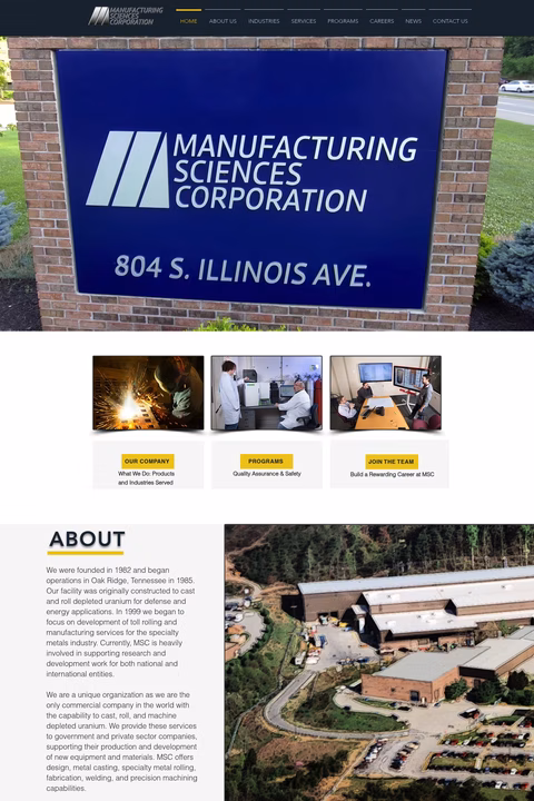 Manufacturing-Sciences-Corporation Homepage 1440px