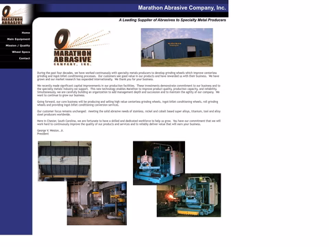 Marathon-Abrasive-Company Homepage 1440px