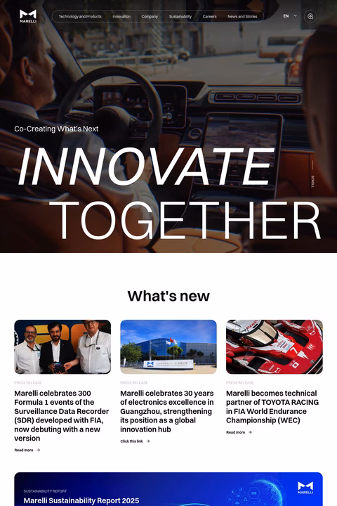 Marelli Homepage 1440px