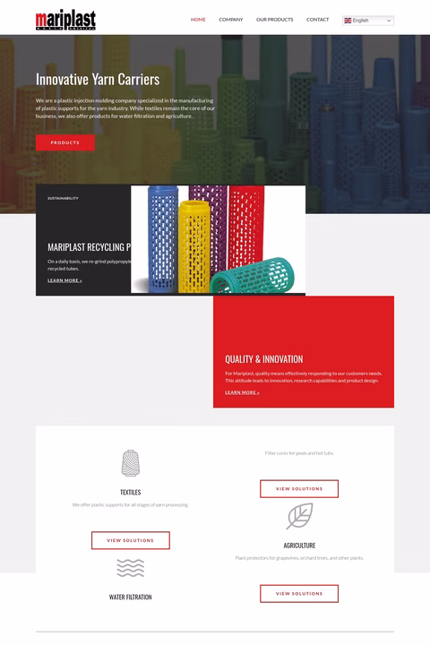 Mariplast-North-America Homepage 1440px