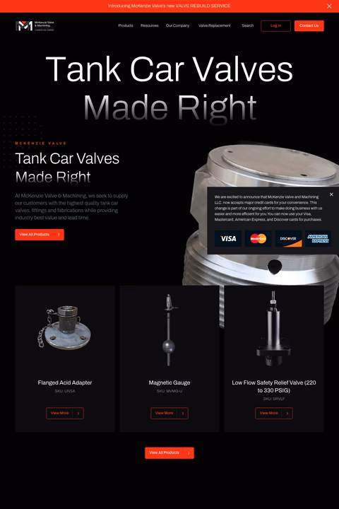 Mckenzie-Valve-Machining Homepage 1440px