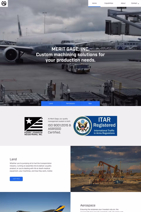 Merit-Gage Homepage 1440px