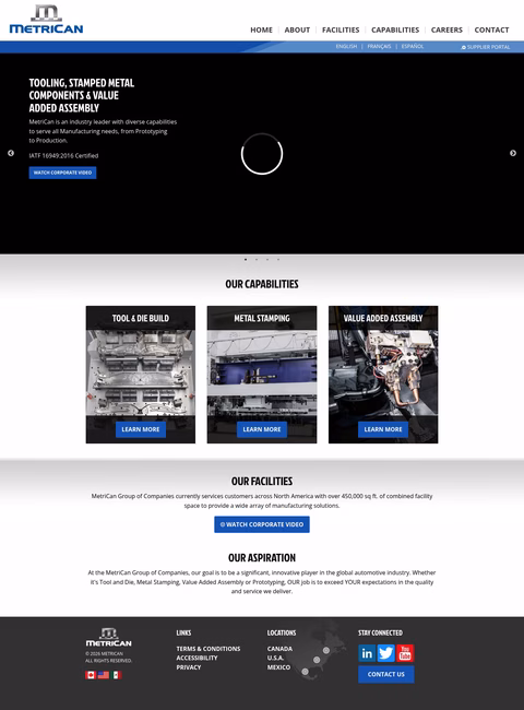Metrican Homepage 1440px