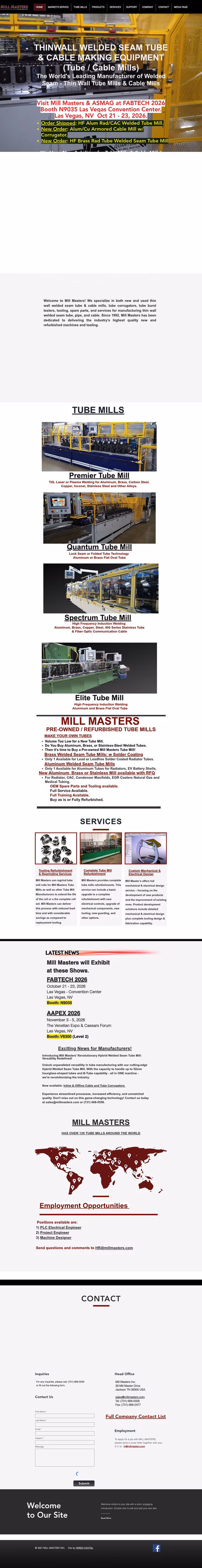 Mill-Masters Homepage 1440px