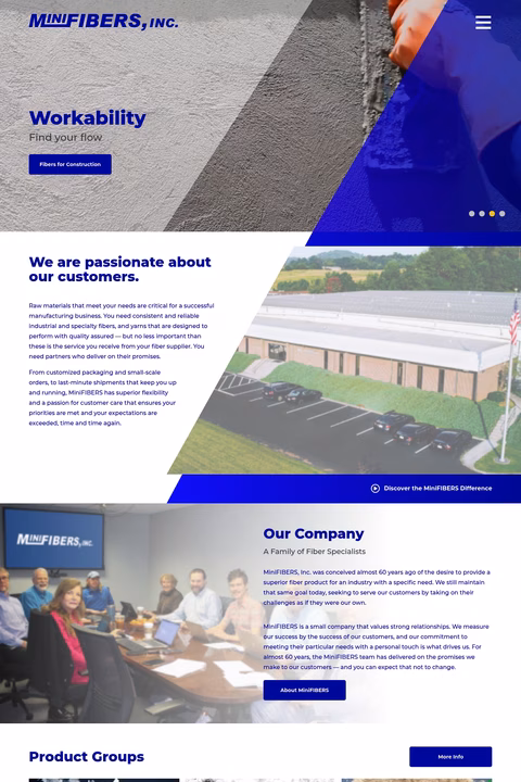 Minifibers Homepage 1440px