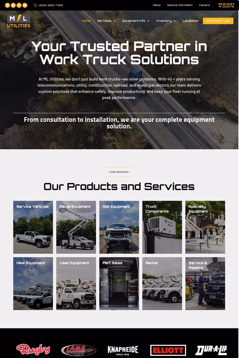 Ml-Utilities Homepage 1440px
