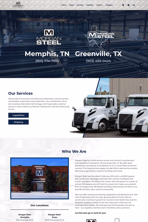 Morgan-Steel Homepage 1440px