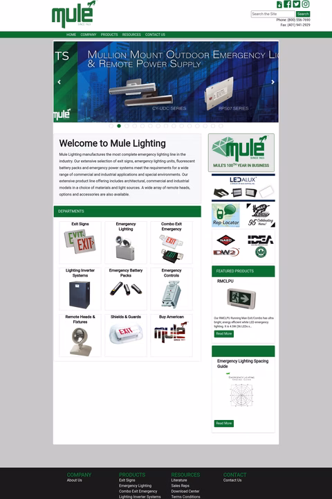 Mule-Lighting Homepage 1440px