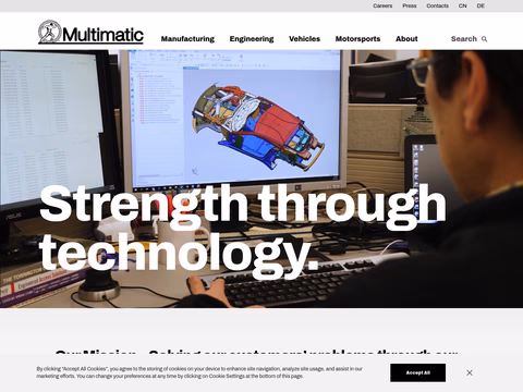 Multimatic Homepage 1440px