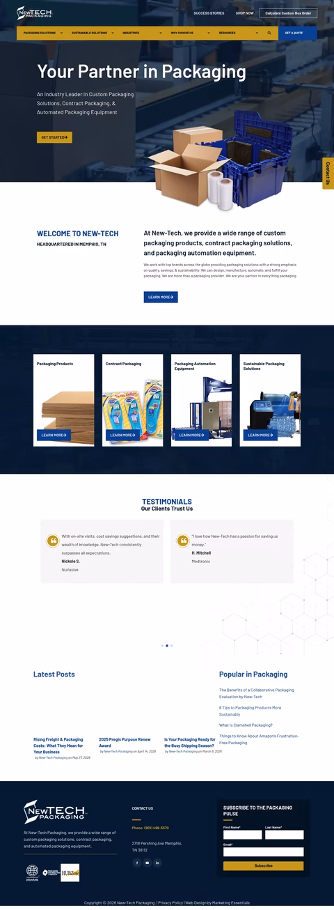 New-Tech-Packaging Homepage 1440px