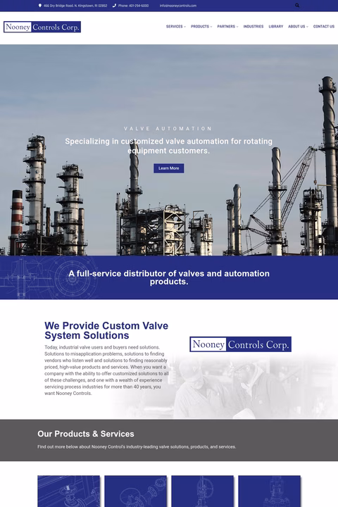 Nooney-Controls-Corporation Homepage 1440px