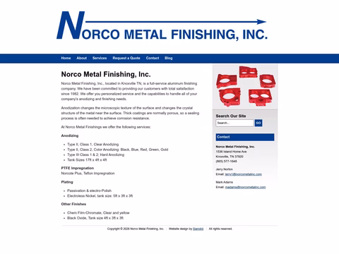Norco-Metal-Finishing Homepage 1440px