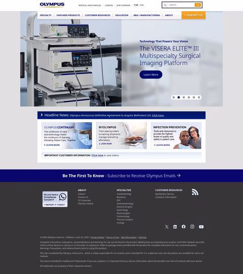Olympus-America Homepage 1440px