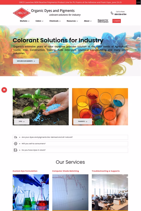 Organic-Dyes-Pigments Homepage 1440px