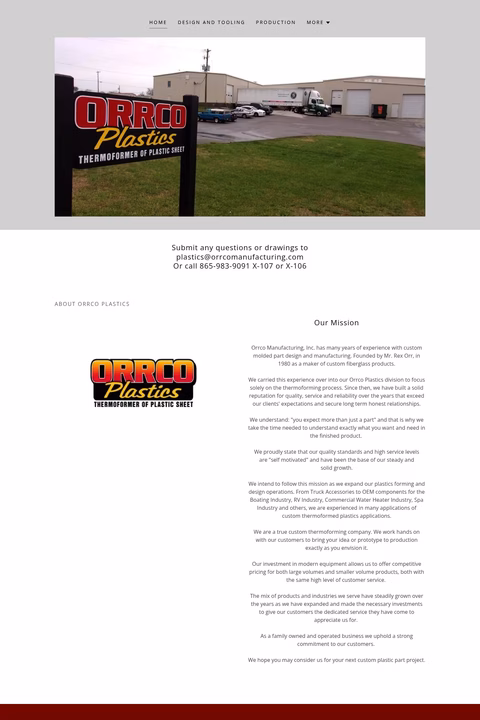 Orrco-Manufacturing Homepage 1440px