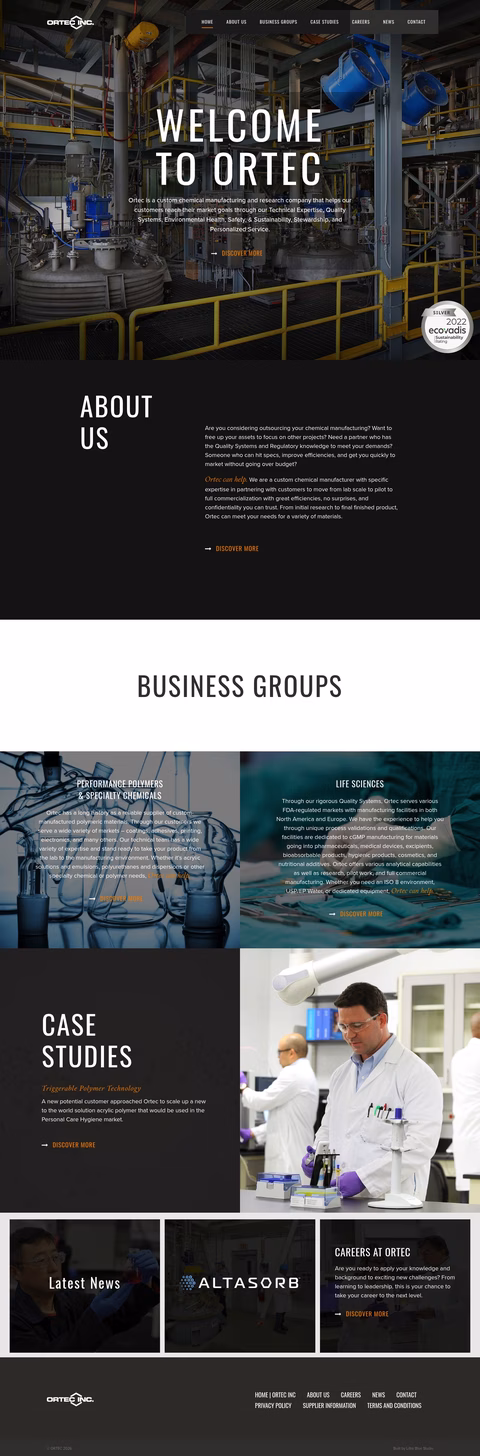 Ortec-Inc Homepage 1440px