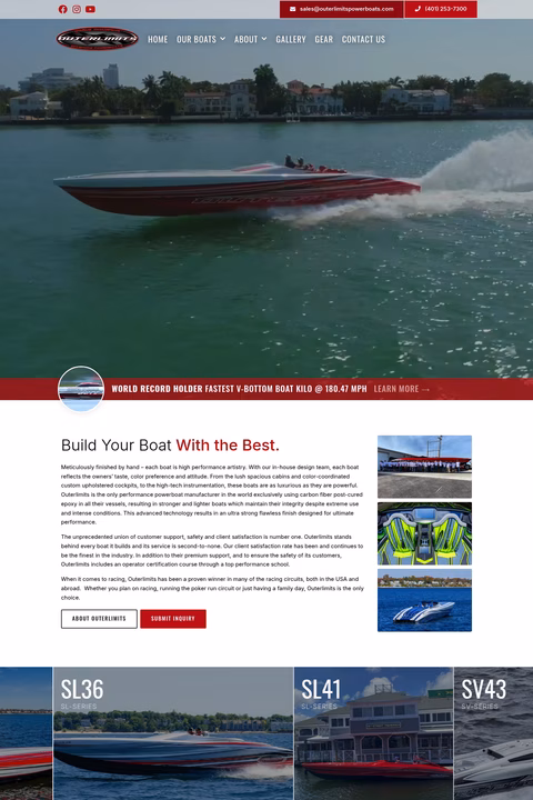 Outerlimits-Powerboats Homepage 1440px