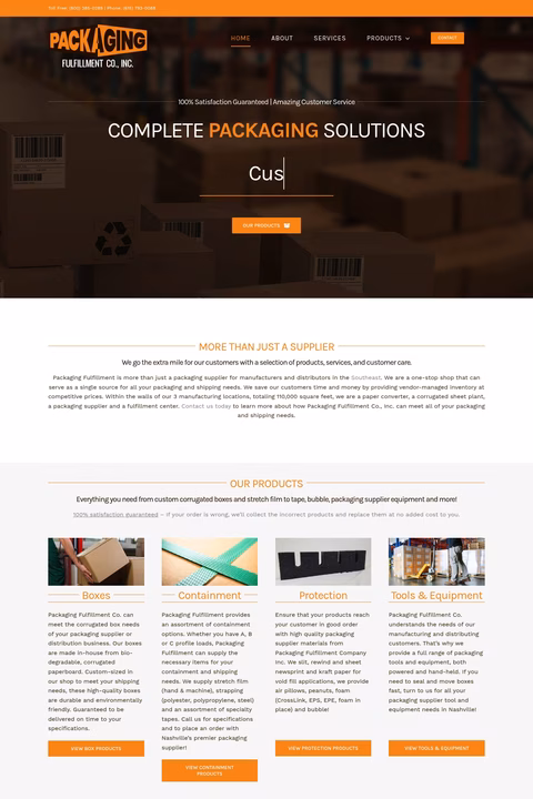 Packaging-Fulfillment-Company Homepage 1440px