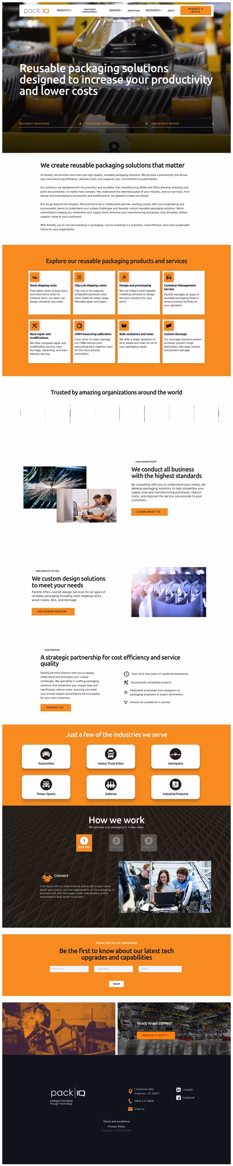 Packiq Homepage 1440px