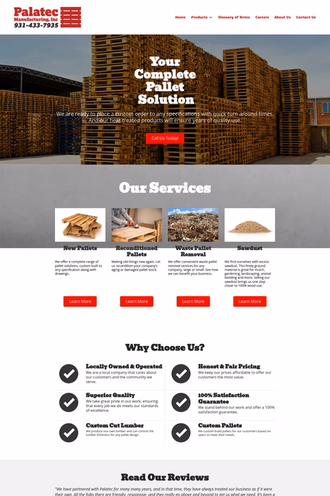 Palatec-Manufacturing Homepage 1440px
