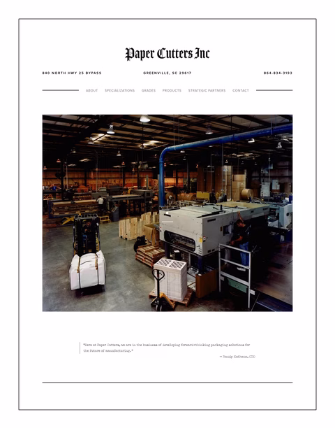 Paper-Cutters-Inc Homepage 1440px